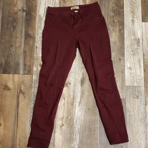 Marroon/wine skinnys